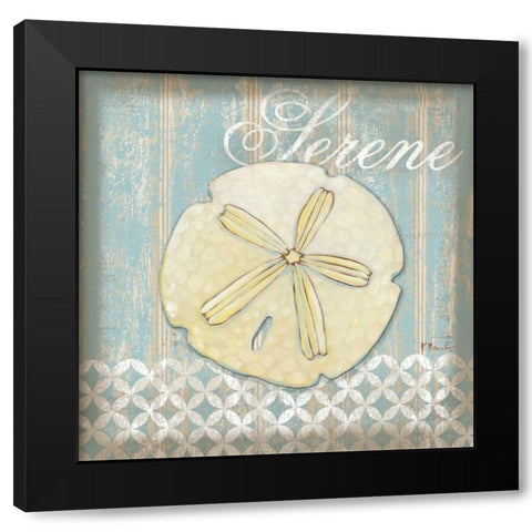 Spa Shells I Black Modern Wood Framed Art Print with Double Matting by Brent, Paul