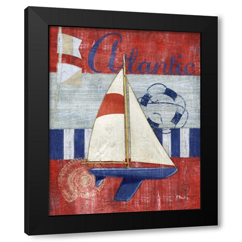 Maritime Boat I Black Modern Wood Framed Art Print with Double Matting by Brent, Paul