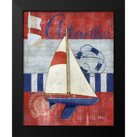 Maritime Boat I Black Modern Wood Framed Art Print by Brent, Paul