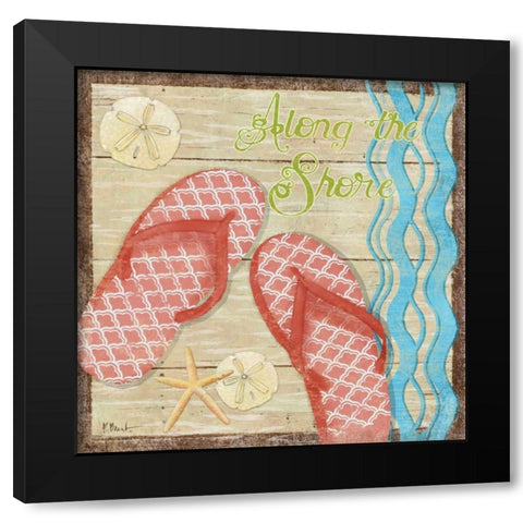 Hit the Beach II Black Modern Wood Framed Art Print by Brent, Paul