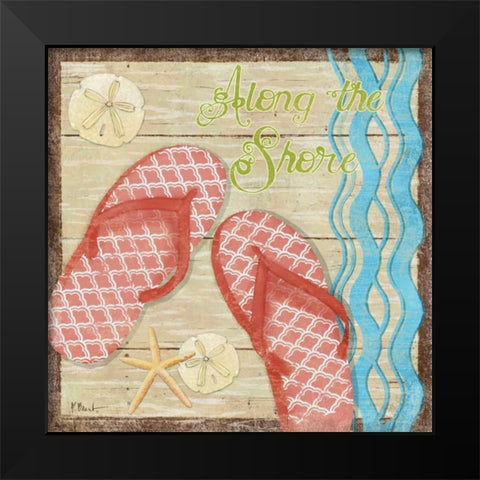 Hit the Beach II Black Modern Wood Framed Art Print by Brent, Paul