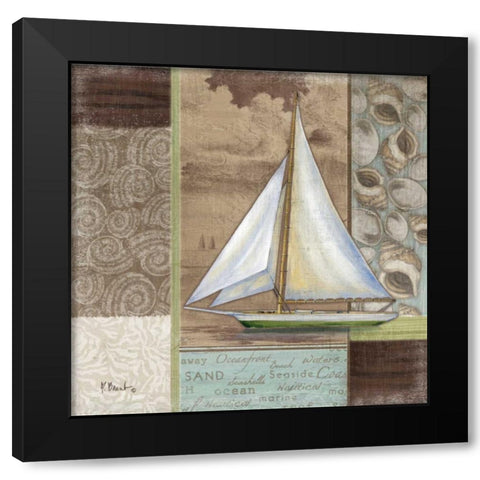 Santa Rosa Boat I Black Modern Wood Framed Art Print with Double Matting by Brent, Paul