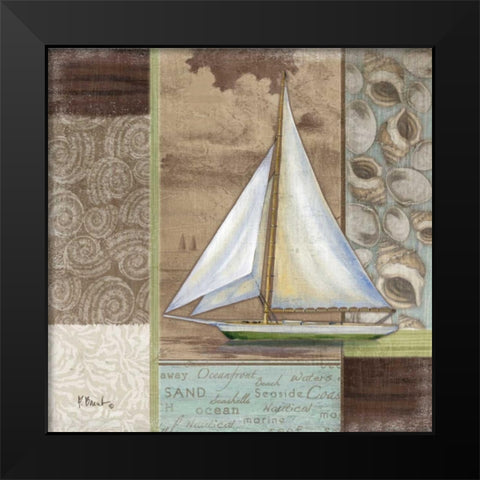 Santa Rosa Boat I Black Modern Wood Framed Art Print by Brent, Paul