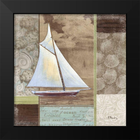 Santa Rosa Boat II Black Modern Wood Framed Art Print by Brent, Paul