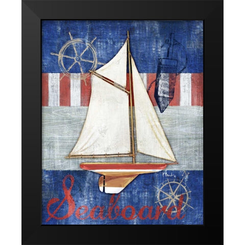 Maritime Boat II Black Modern Wood Framed Art Print by Brent, Paul