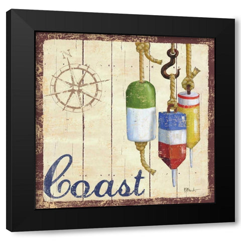 Bridgeport II Black Modern Wood Framed Art Print with Double Matting by Brent, Paul