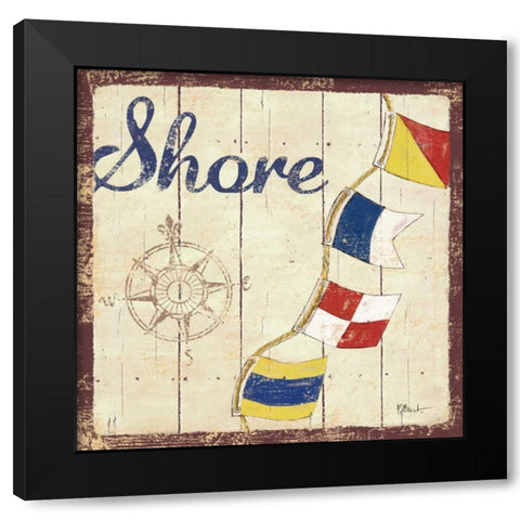 Bridgeport IV Black Modern Wood Framed Art Print with Double Matting by Brent, Paul