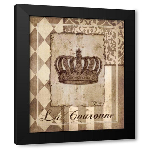 Provencial Collage II Black Modern Wood Framed Art Print with Double Matting by Brent, Paul