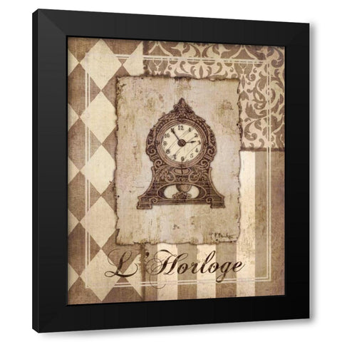 Provincial Collage IV Black Modern Wood Framed Art Print with Double Matting by Brent, Paul