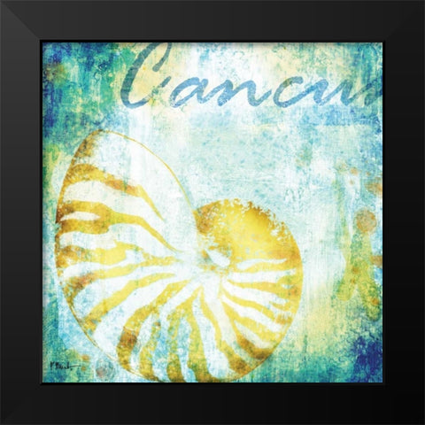 Martinique Shells I Black Modern Wood Framed Art Print by Brent, Paul