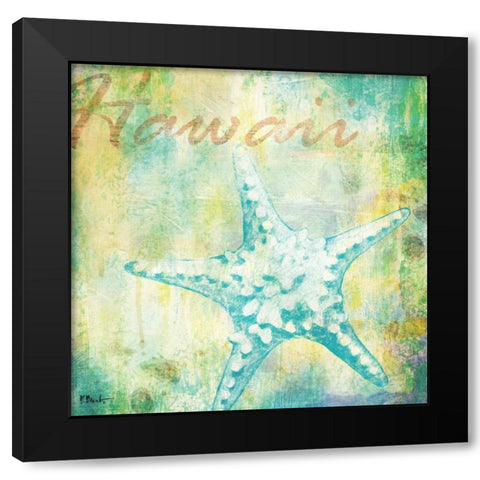 Martinique Shells IV Black Modern Wood Framed Art Print with Double Matting by Brent, Paul