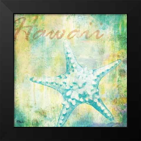 Martinique Shells IV Black Modern Wood Framed Art Print by Brent, Paul