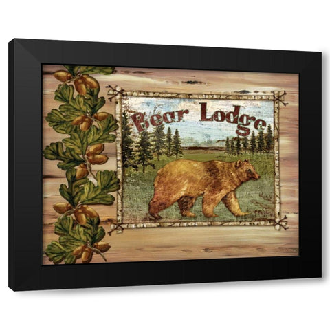 Forest Collage I Black Modern Wood Framed Art Print with Double Matting by Brent, Paul