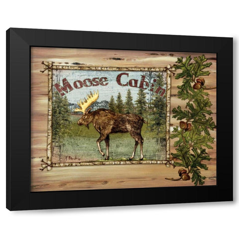 Forest Collage II Black Modern Wood Framed Art Print with Double Matting by Brent, Paul