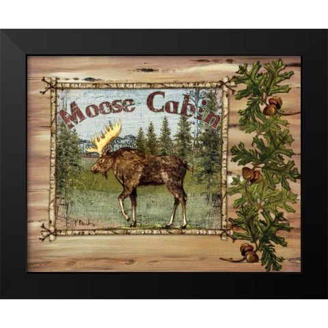 Forest Collage II Black Modern Wood Framed Art Print by Brent, Paul