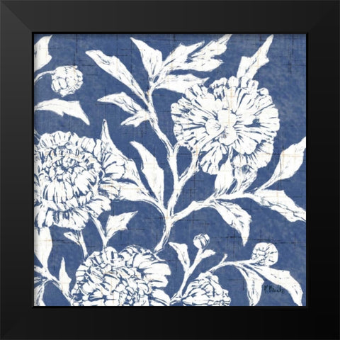 Jardin Floral II Black Modern Wood Framed Art Print by Brent, Paul