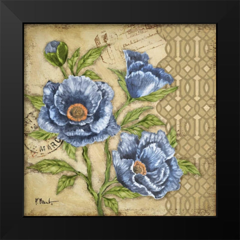 Courtyard Garden I Black Modern Wood Framed Art Print by Brent, Paul