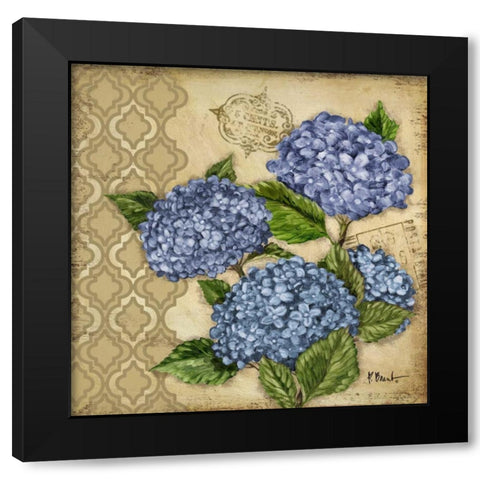 Courtyard Garden II Black Modern Wood Framed Art Print with Double Matting by Brent, Paul