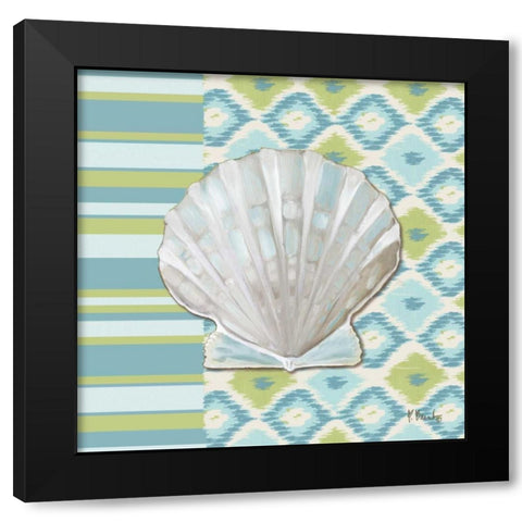 Watercolors I Black Modern Wood Framed Art Print with Double Matting by Brent, Paul