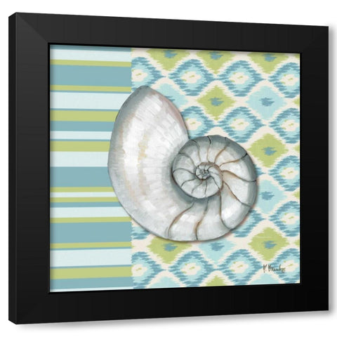 Watercolors III Black Modern Wood Framed Art Print with Double Matting by Brent, Paul