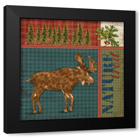 Camp Creek I Black Modern Wood Framed Art Print with Double Matting by Brent, Paul