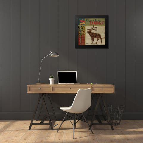 Camp Creek II Black Modern Wood Framed Art Print by Brent, Paul