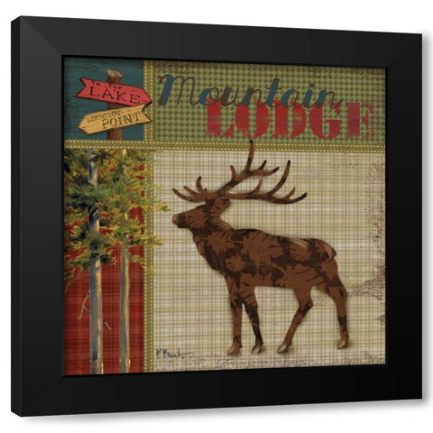 Camp Creek II Black Modern Wood Framed Art Print by Brent, Paul