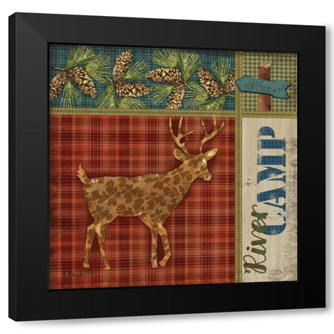 Camp Creek III Black Modern Wood Framed Art Print by Brent, Paul