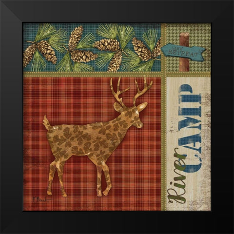Camp Creek III Black Modern Wood Framed Art Print by Brent, Paul