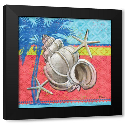 Pacific Shells I Black Modern Wood Framed Art Print with Double Matting by Brent, Paul