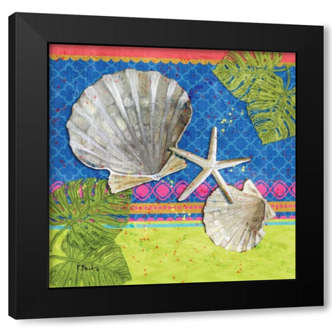 Pacific Shells IV Black Modern Wood Framed Art Print by Brent, Paul