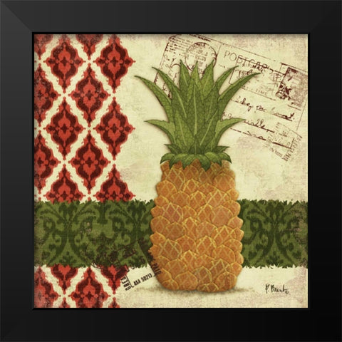Thai Pineapple I Black Modern Wood Framed Art Print by Brent, Paul