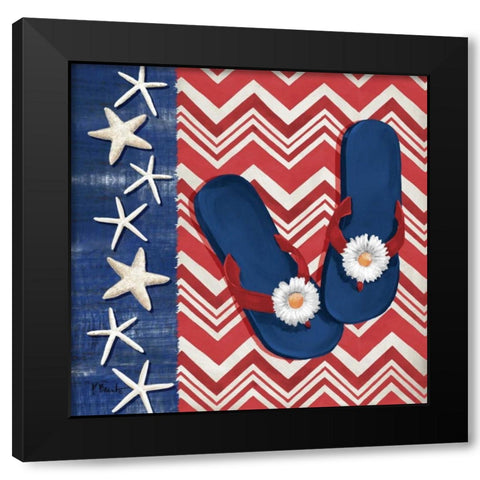 Americas Beach I Black Modern Wood Framed Art Print by Brent, Paul