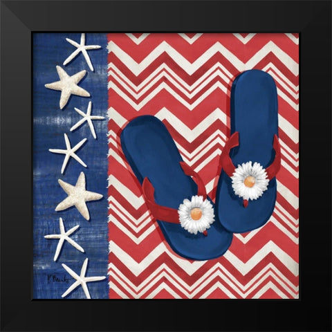 Americas Beach I Black Modern Wood Framed Art Print by Brent, Paul