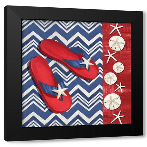 Americas Beach II Black Modern Wood Framed Art Print by Brent, Paul