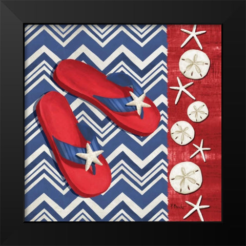 Americas Beach II Black Modern Wood Framed Art Print by Brent, Paul