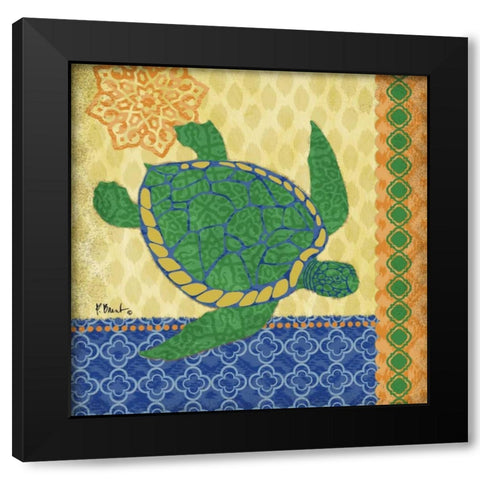 Sanctuary Bay I Black Modern Wood Framed Art Print with Double Matting by Brent, Paul