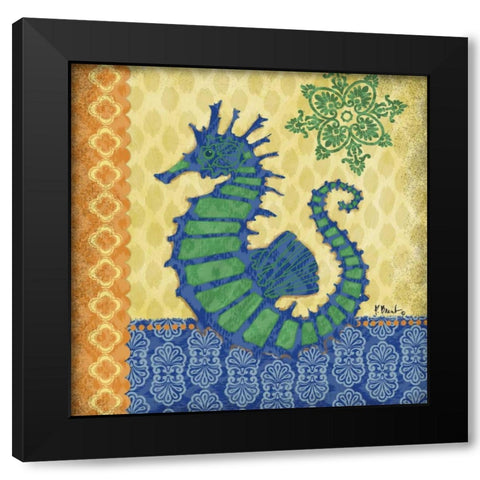 Sanctuary Bay III Black Modern Wood Framed Art Print with Double Matting by Brent, Paul