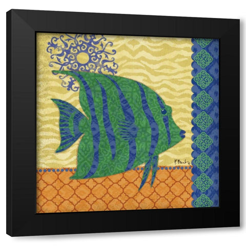Sanctuary Bay IV Black Modern Wood Framed Art Print by Brent, Paul