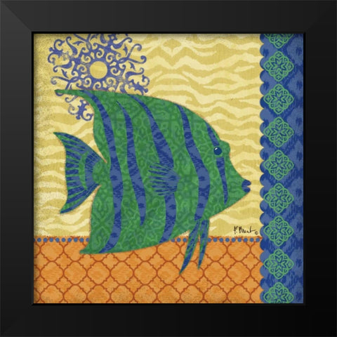 Sanctuary Bay IV Black Modern Wood Framed Art Print by Brent, Paul
