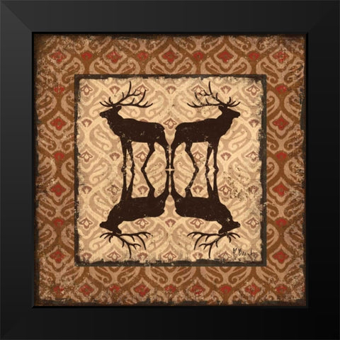 Modern Lodge Spice I Black Modern Wood Framed Art Print by Brent, Paul