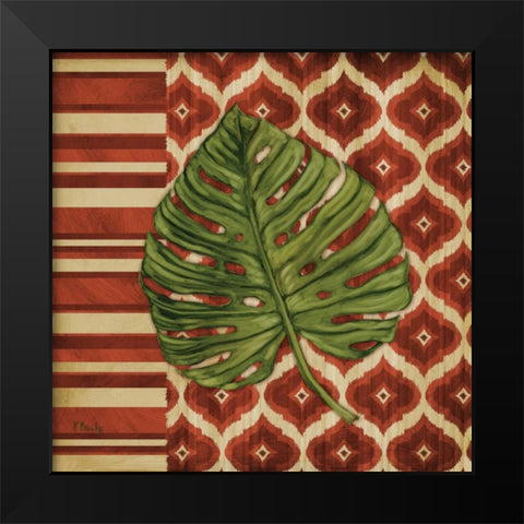 Sunset Cay Palm I Black Modern Wood Framed Art Print by Brent, Paul