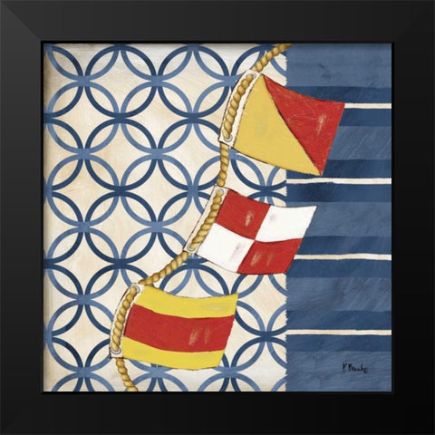 Anchors Away IV Black Modern Wood Framed Art Print by Brent, Paul