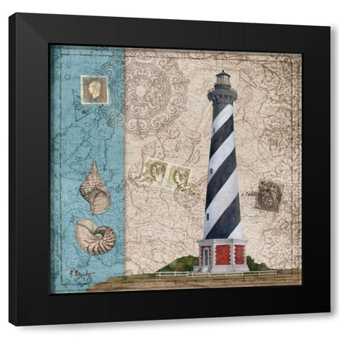 Harbor Point I Black Modern Wood Framed Art Print by Brent, Paul