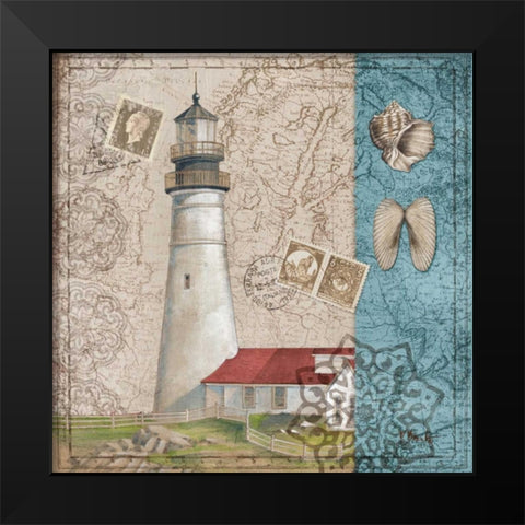 Harbor Point II Black Modern Wood Framed Art Print by Brent, Paul