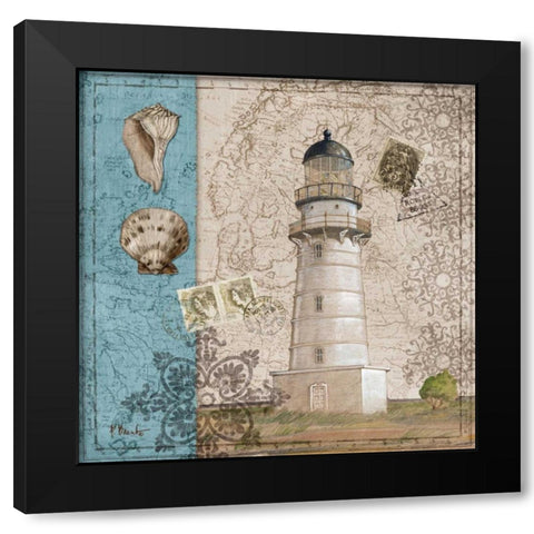 Harbor Point III Black Modern Wood Framed Art Print by Brent, Paul