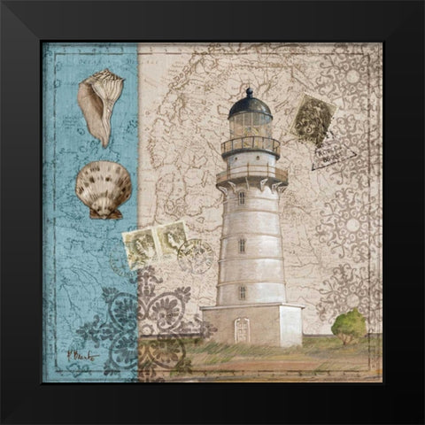 Harbor Point III Black Modern Wood Framed Art Print by Brent, Paul
