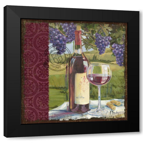 At the Vineyard I Black Modern Wood Framed Art Print with Double Matting by Brent, Paul