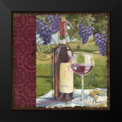 At the Vineyard I Black Modern Wood Framed Art Print by Brent, Paul