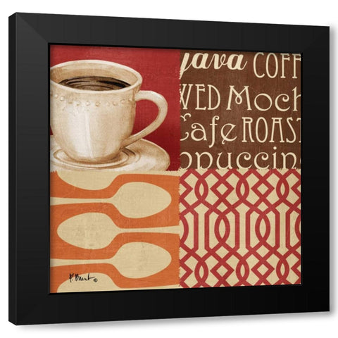 Java Collage II Black Modern Wood Framed Art Print with Double Matting by Brent, Paul